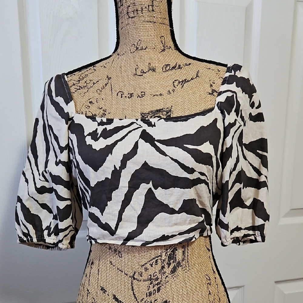 Zebra Print Women's Top